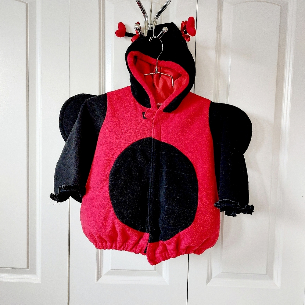 Ladybug Fleece‎ Jacket Costume size 4-5T Old Navy Halloween